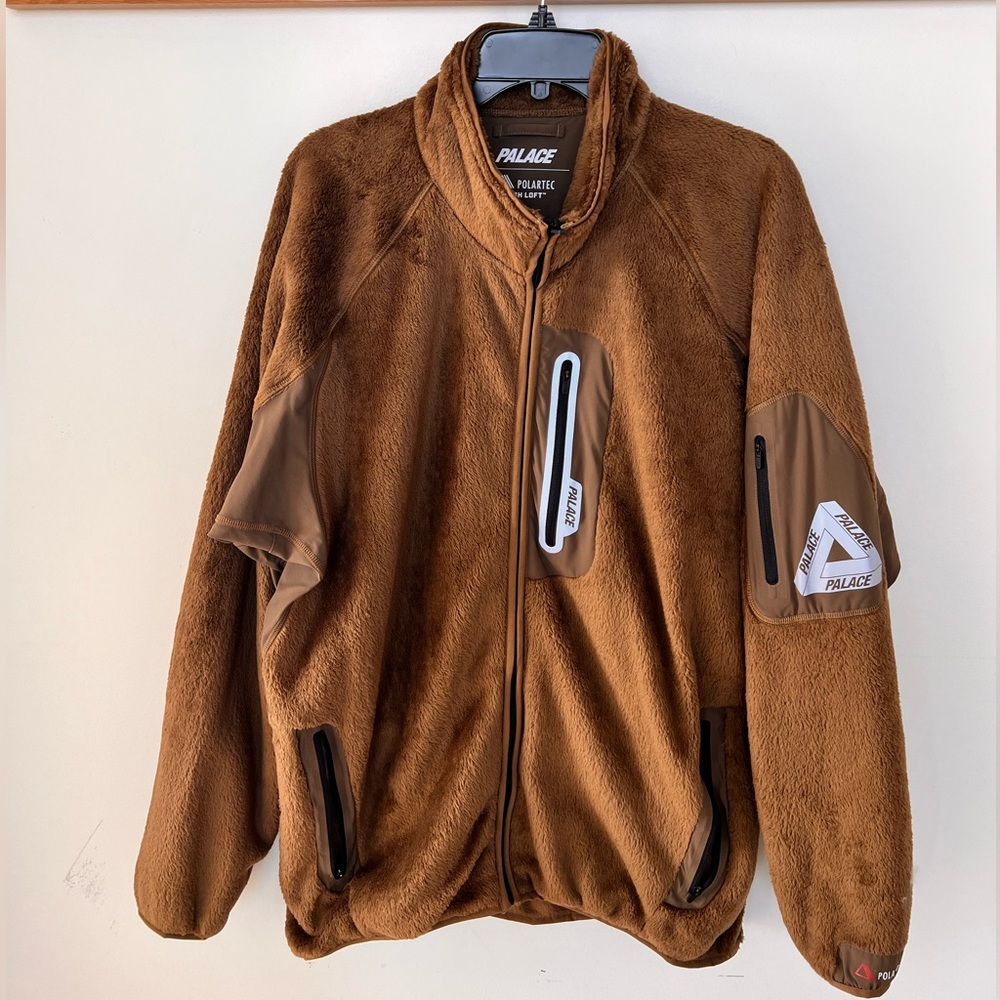 PALACE POLAR TEC ZIP UP (BROWN/XL)